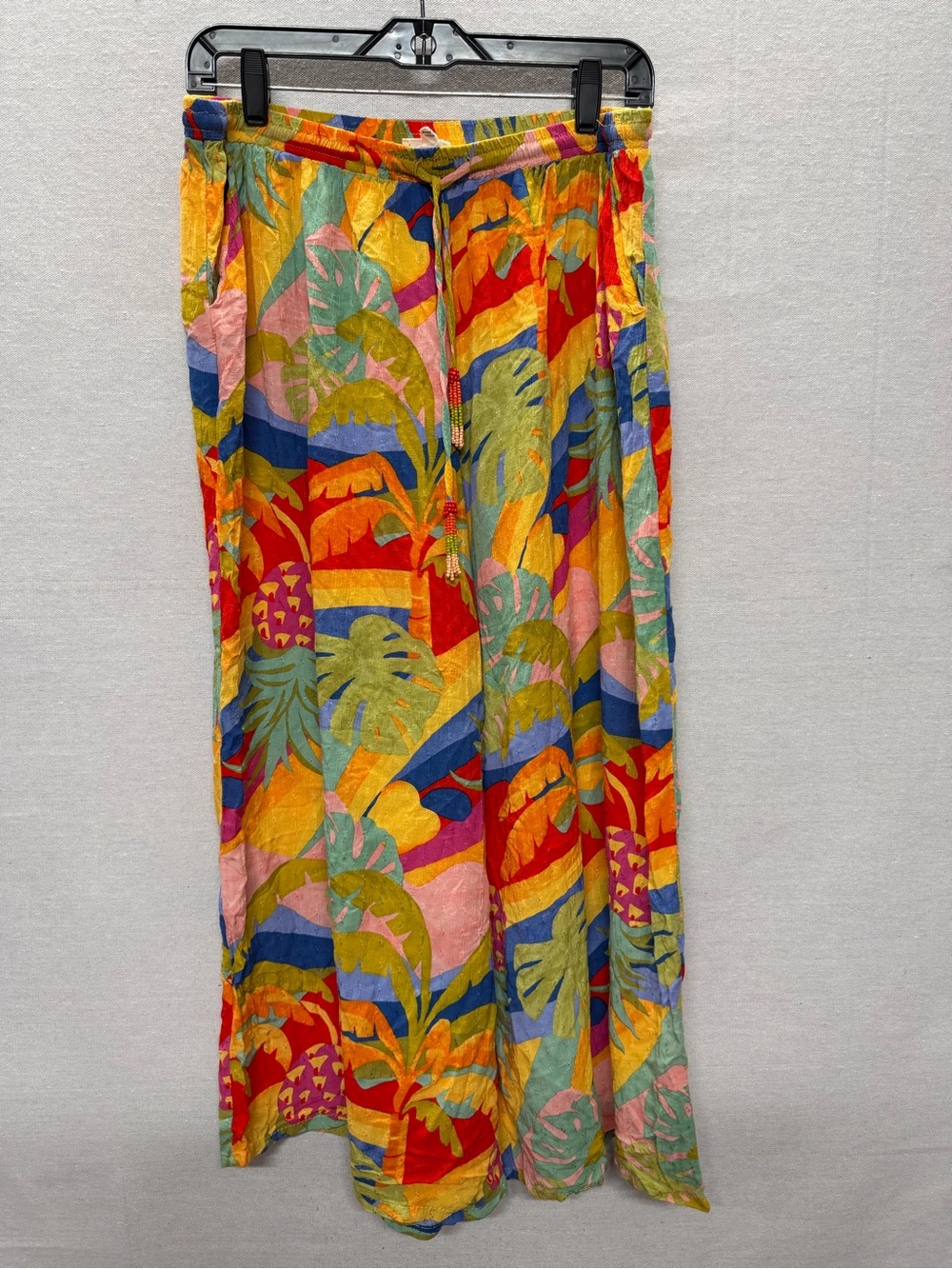 Christian Siriano Tropical Wide Leg Palazzo Pants - size L